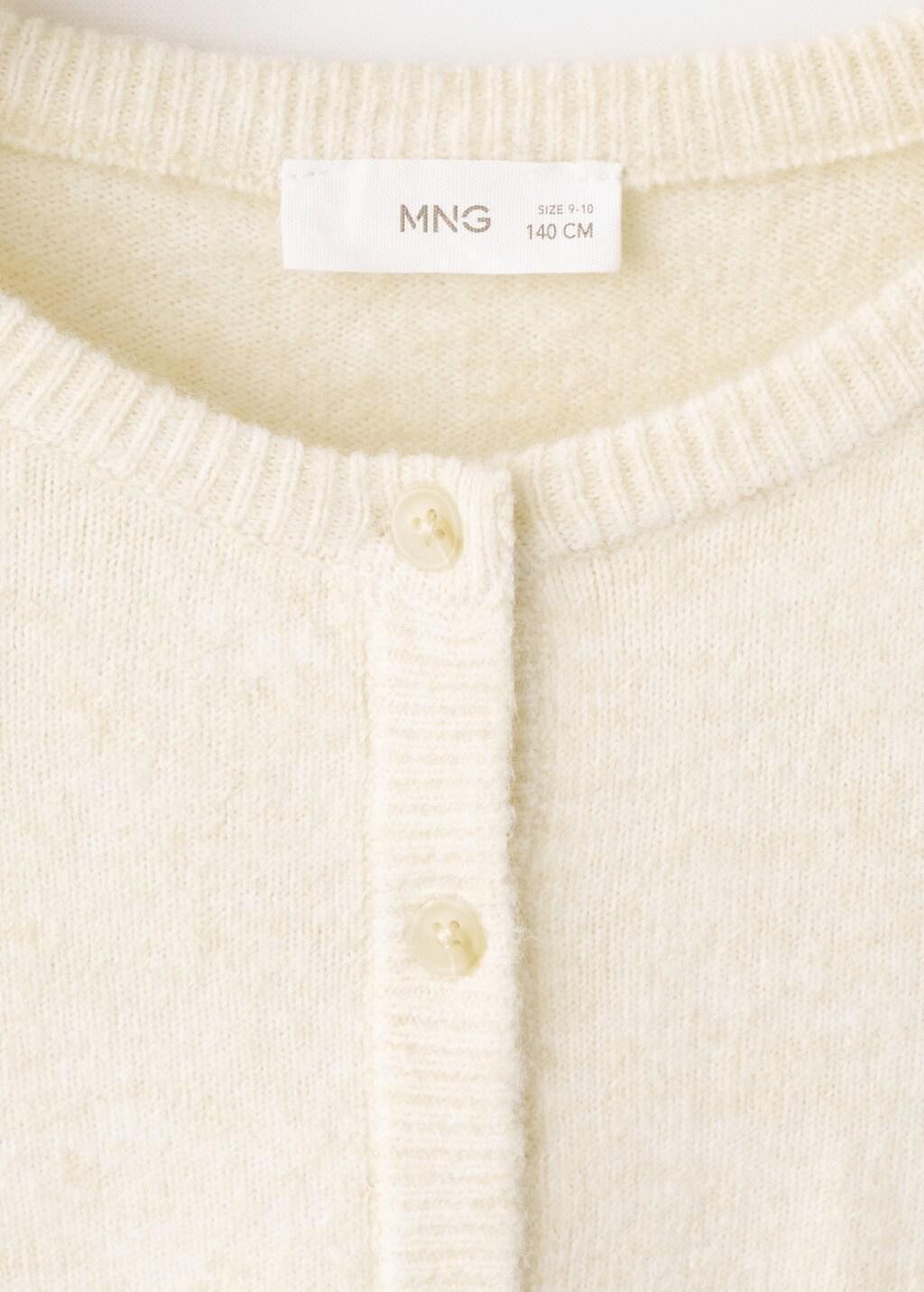 Yellow Knit Cardigan, Kids Girls, Yellow, large image number 0