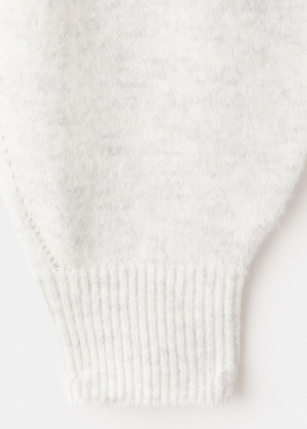 Grey Knit Cardigan, Kids Girls, Light Pastel Grey, medium