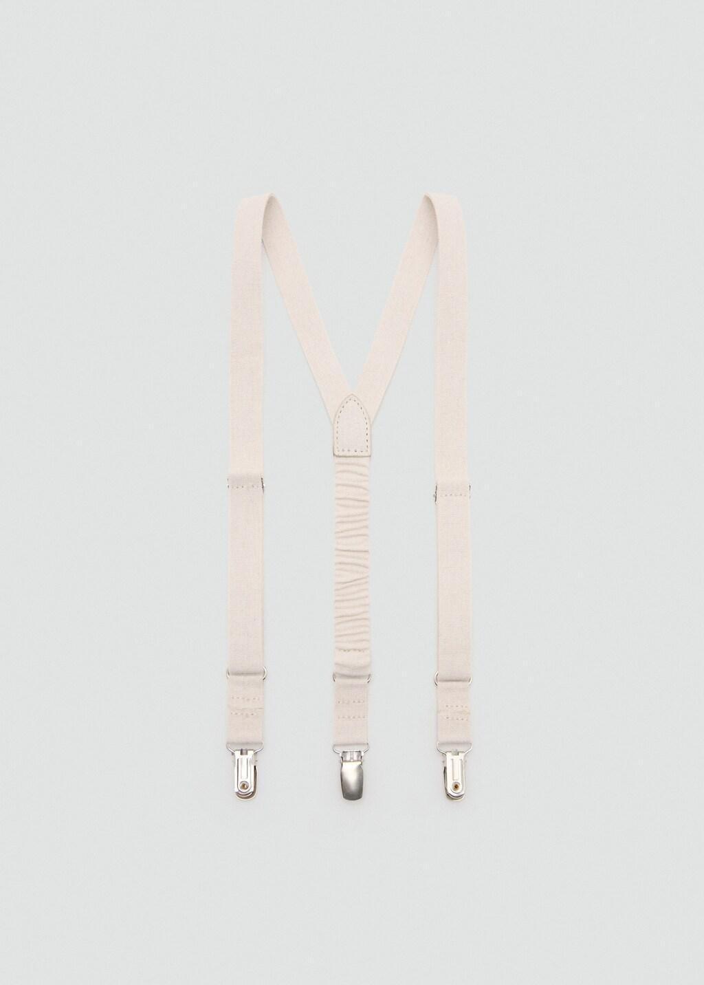 Brown Adjustable Elastic Braces, Baby Boys, Light Pastel Brown, large image number 3