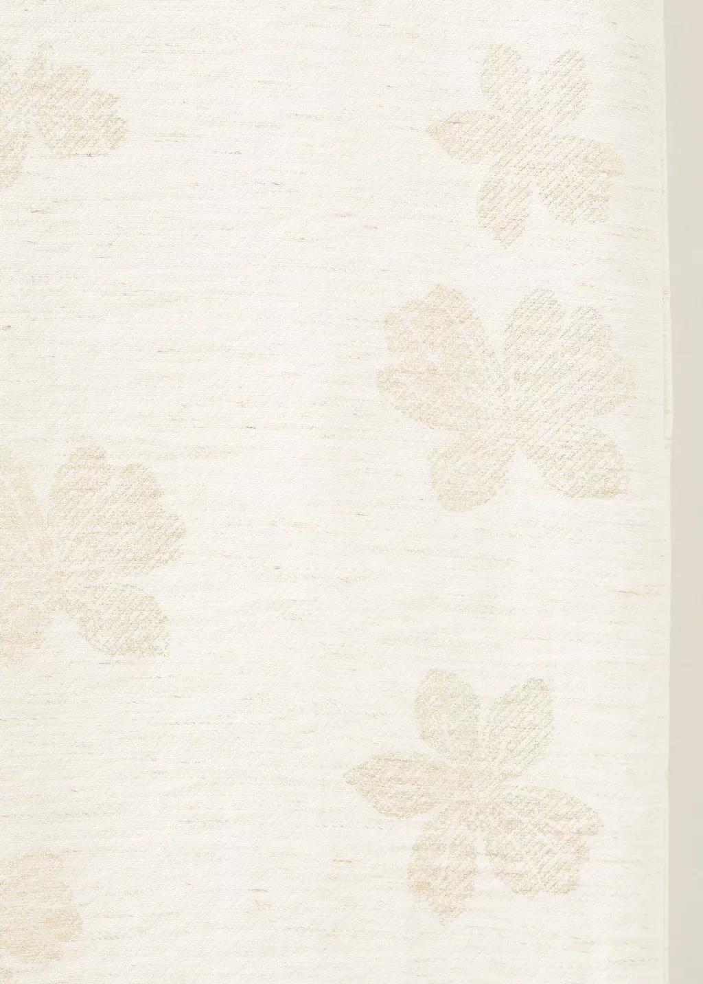 Gold Flower Print Trousers, Kids Girl, Gold, medium