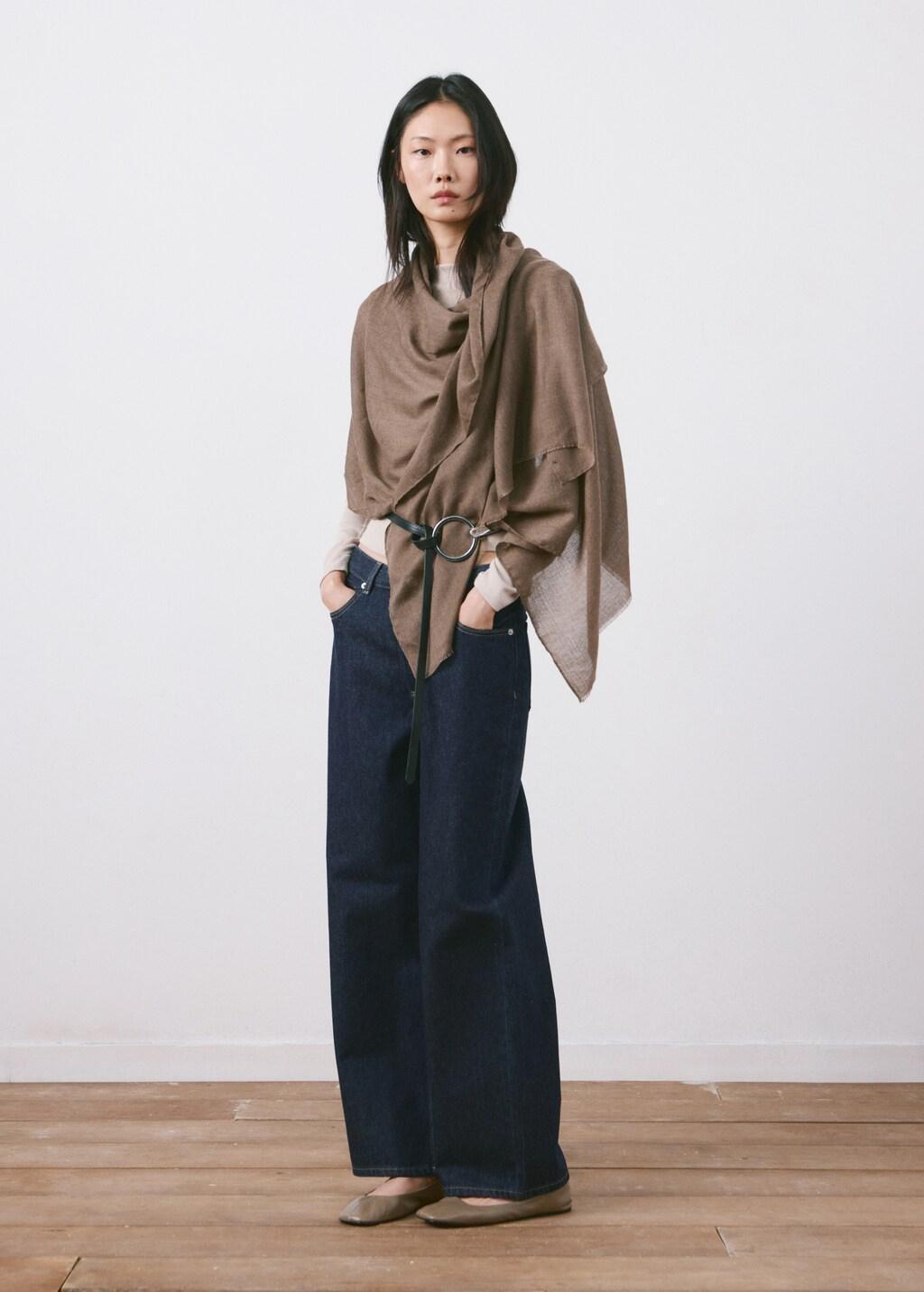 Blue Straight Low-Waist Jeans, Open Blue, large image number 0