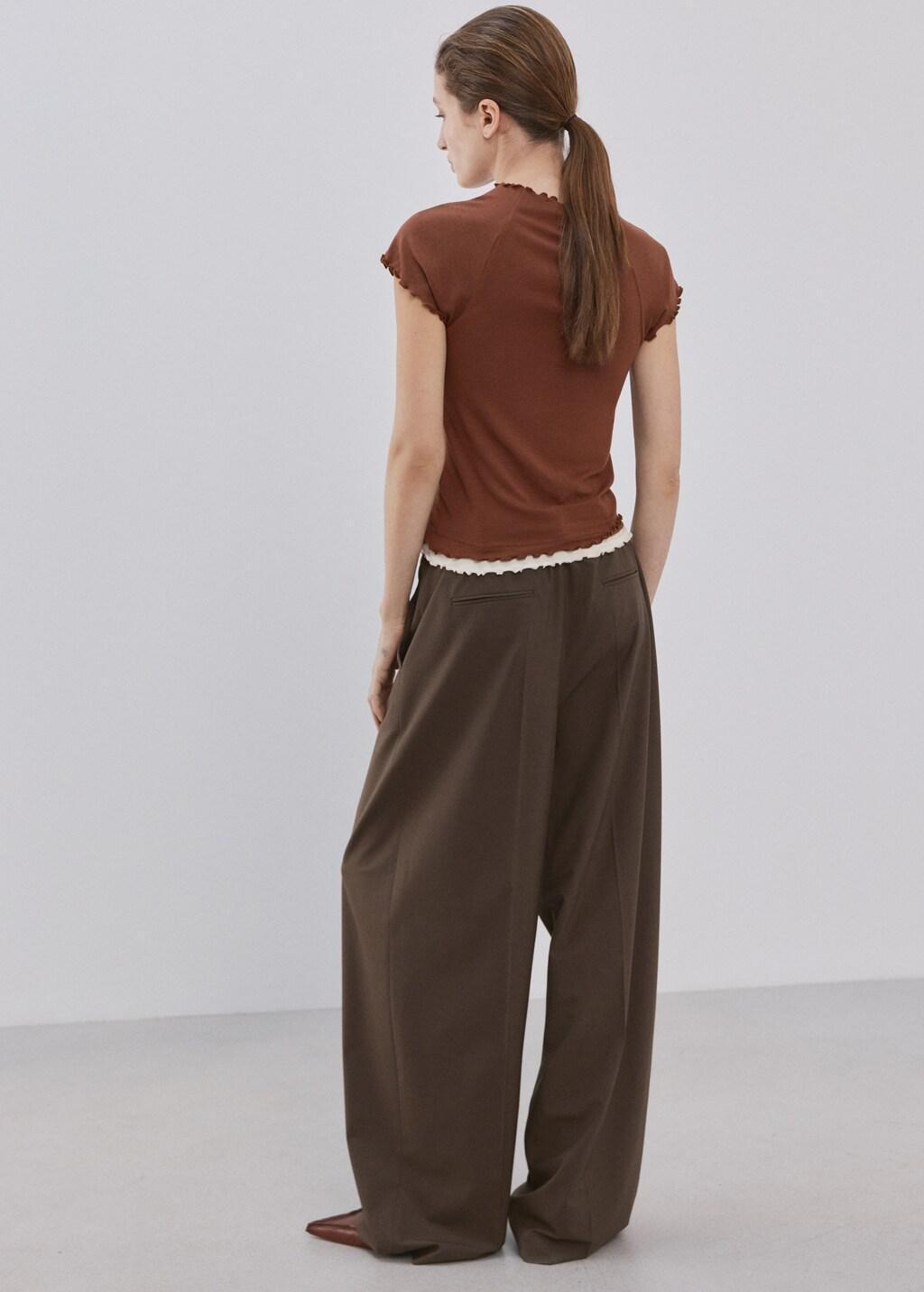 Brown Contrasting T-Shirt, Brown, large image number 2