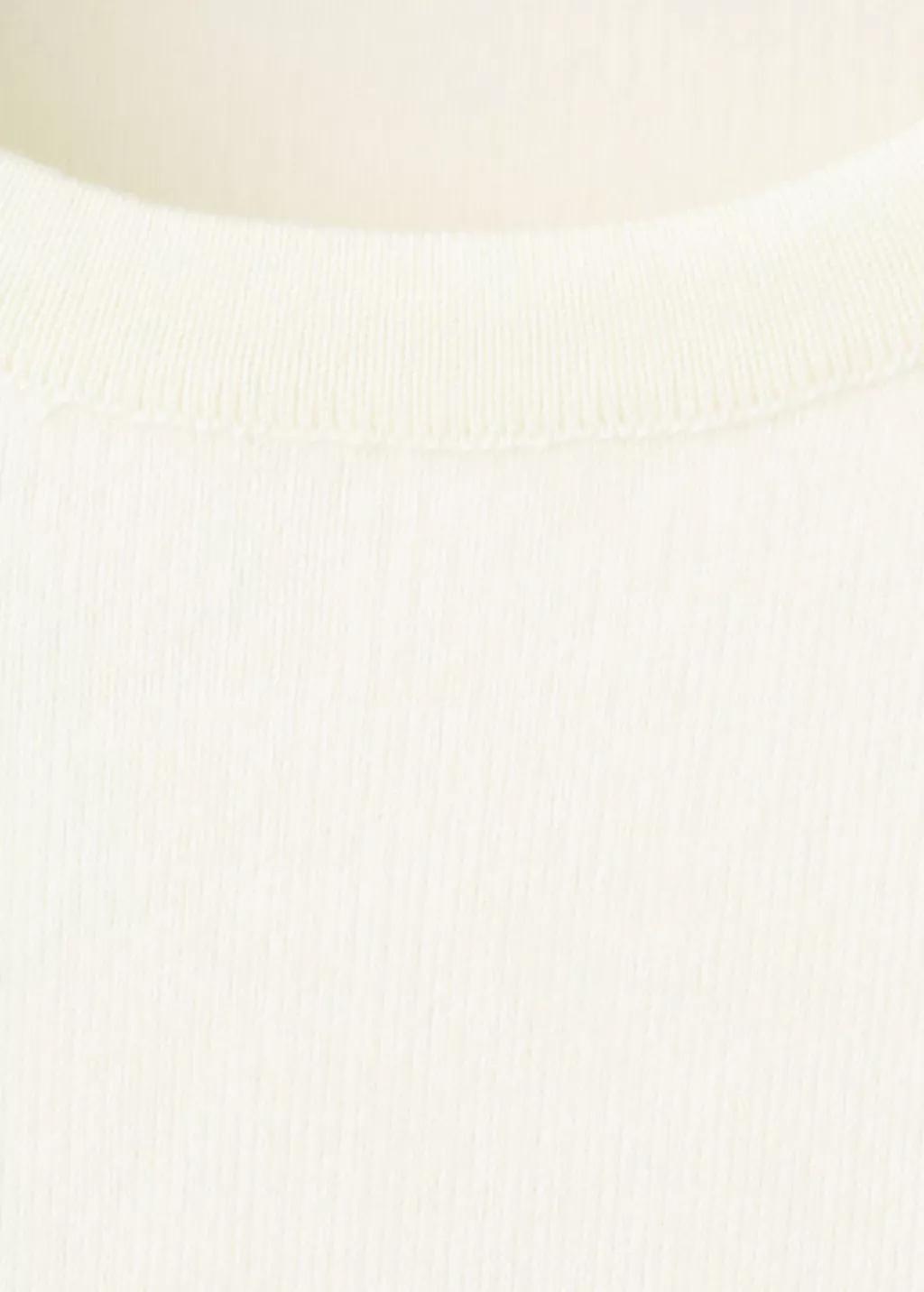 Beige Buttoned Cuffs Sweater, Light Beige, large image number 1