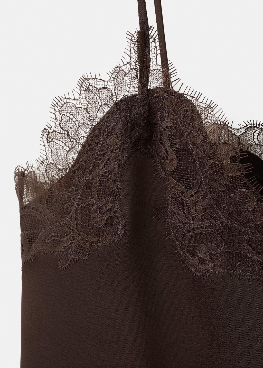 Brown Lace Top, 0201_30, large image number 1