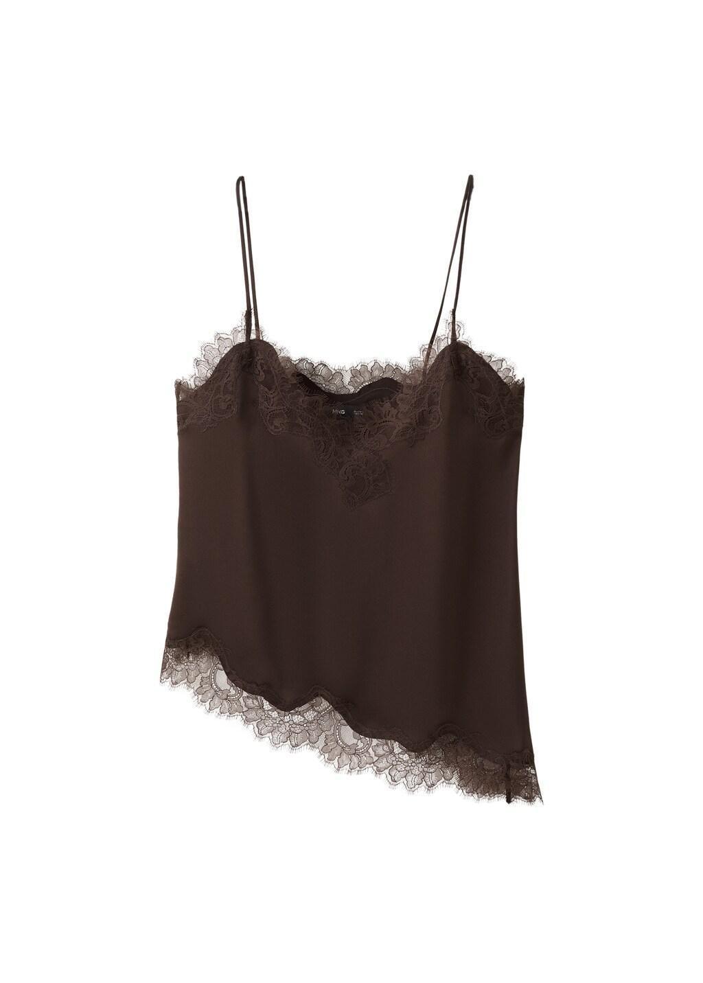 Brown Lace Top, 0201_30, large image number 6