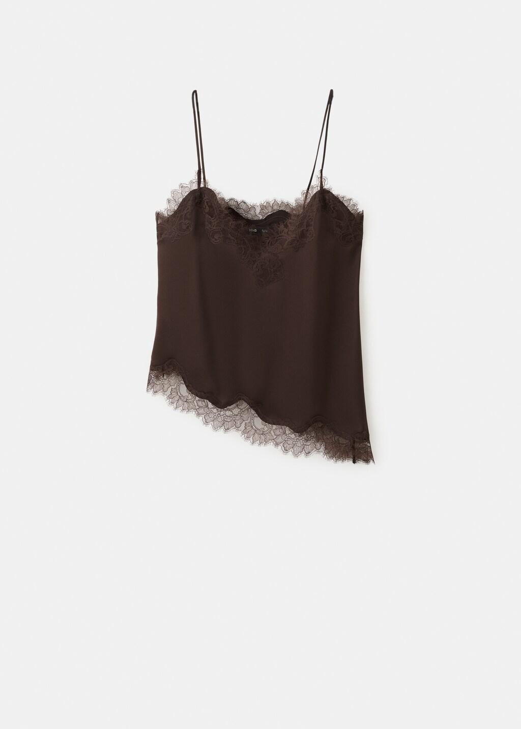 Brown Lace Top, 0201_30, large image number 7