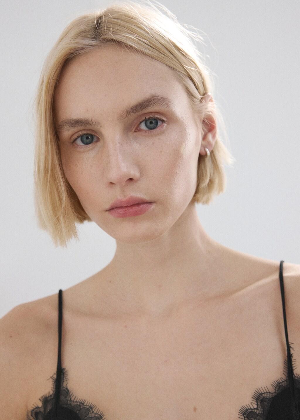 Black Lace Top, Black, large image number 4