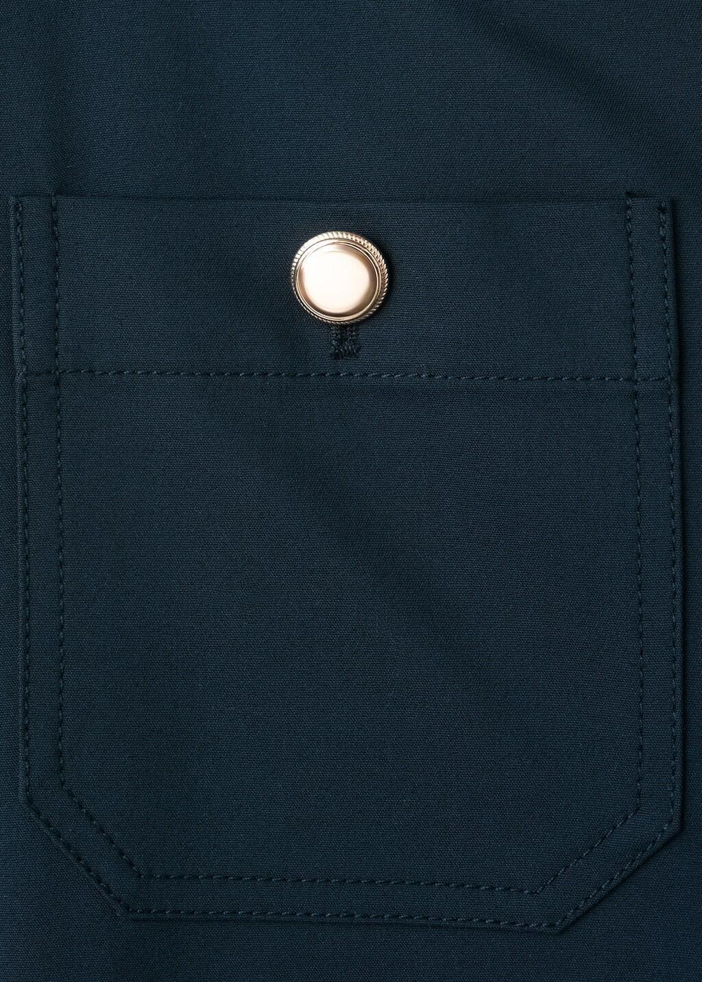 Navy Straight Trousers With Jewel Buttons, Navy, medium