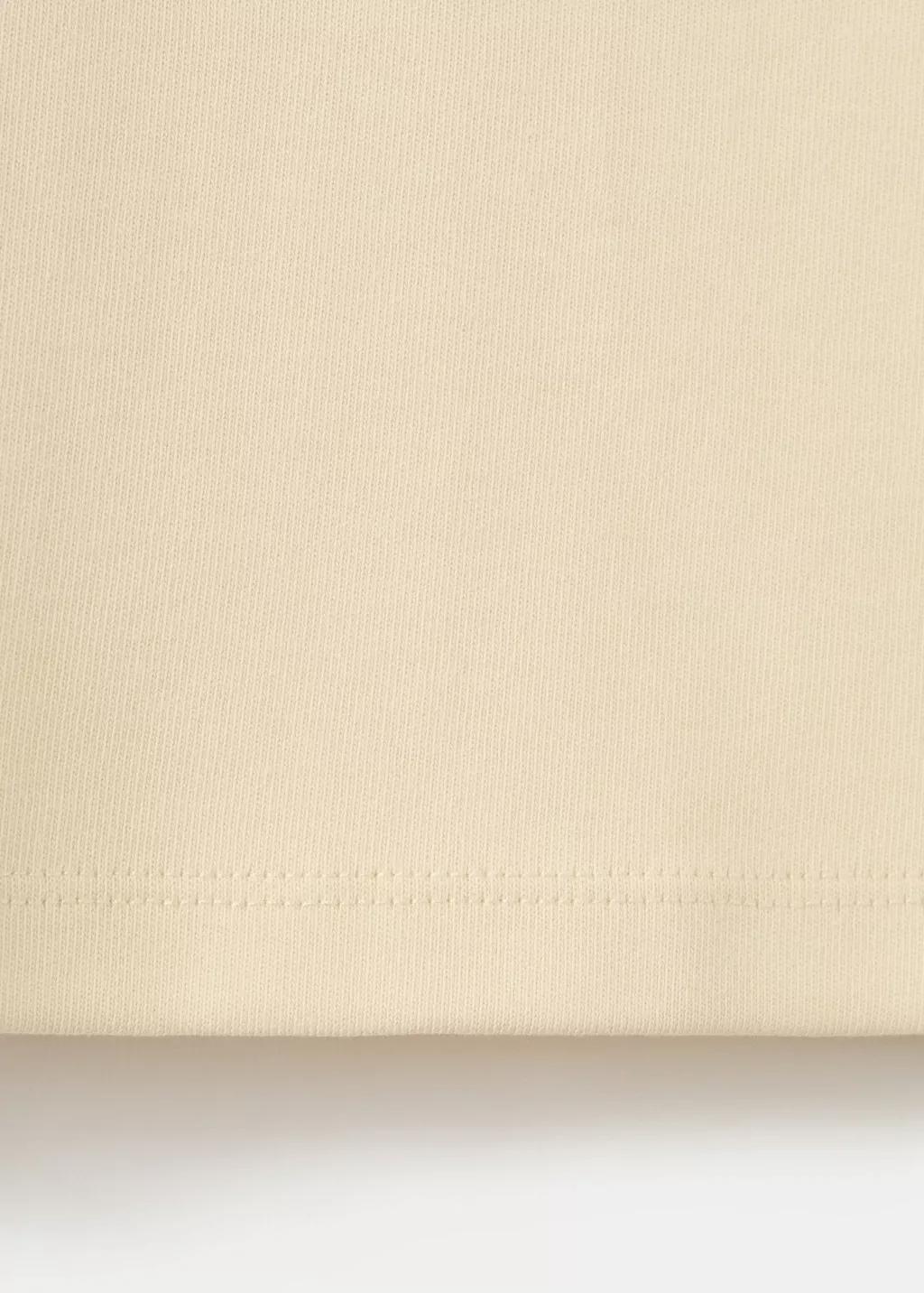 Yellow Short-Sleeved Cotton T-Shirt, Yellow, large image number 4