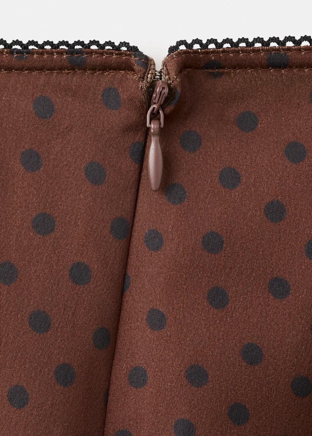 Brown Polka Dot Slip Skirt, 0201_30, large image number 5