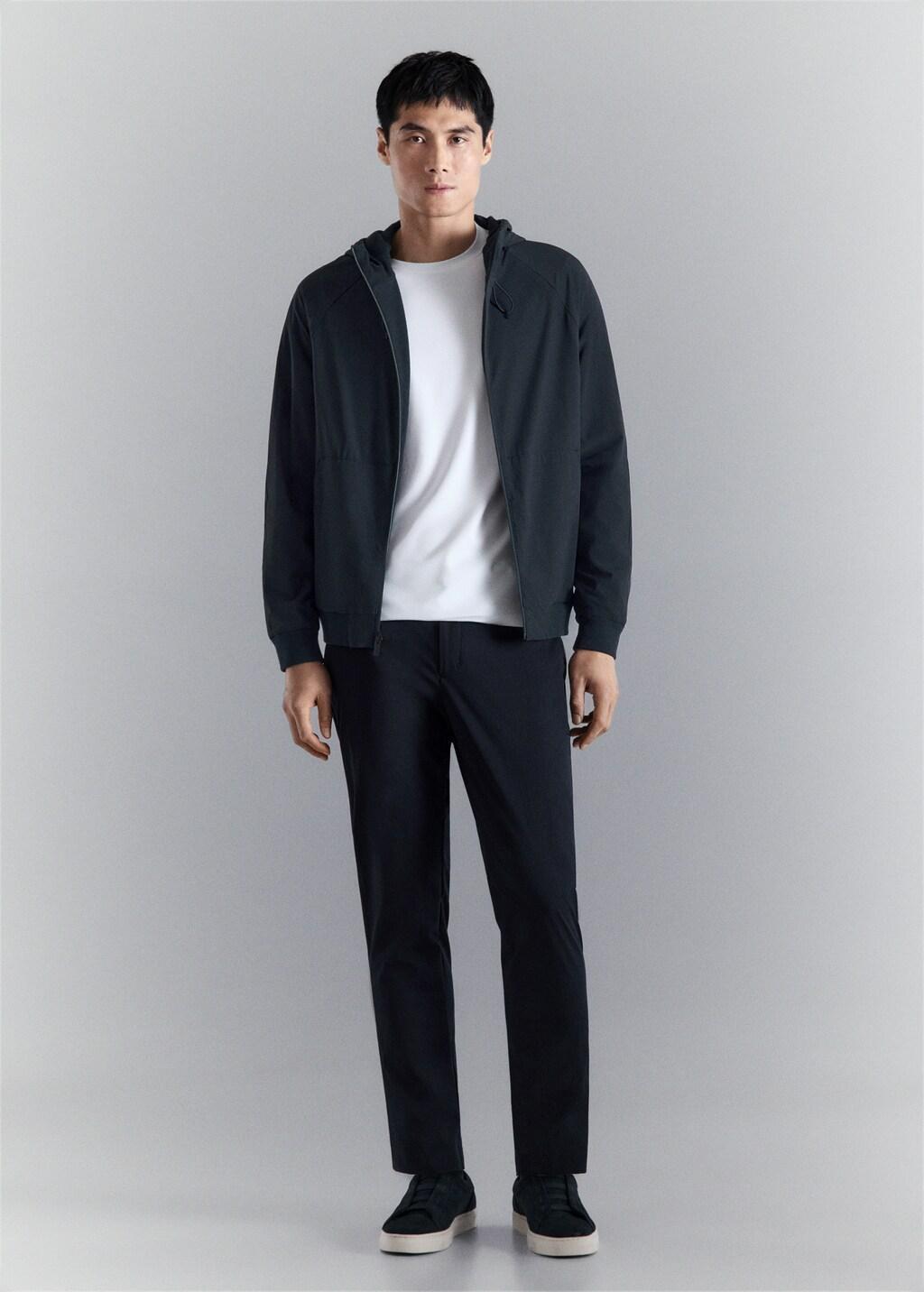 Navy Reversible Zip-Up Hoodie, Navy, medium