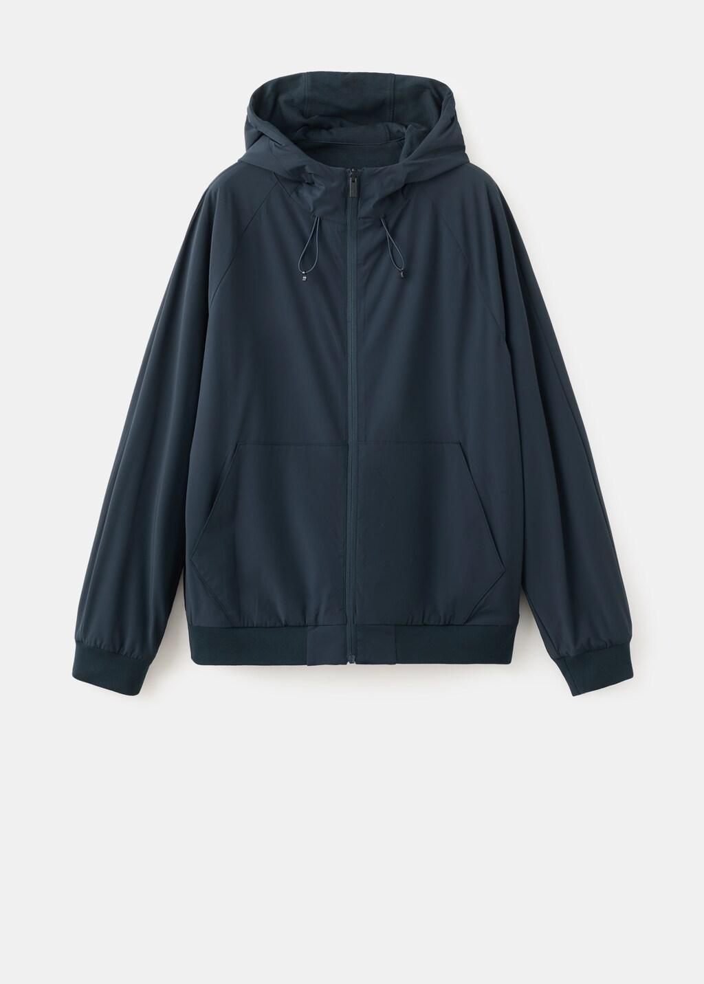 Navy Reversible Zip-Up Hoodie, Navy, medium
