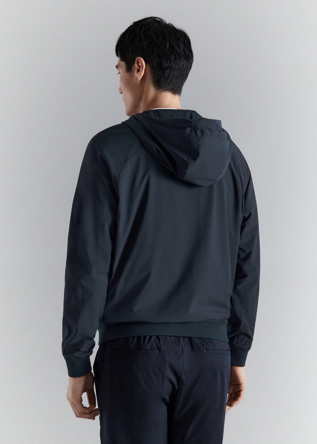 Navy Reversible Zip-Up Hoodie, Navy, medium