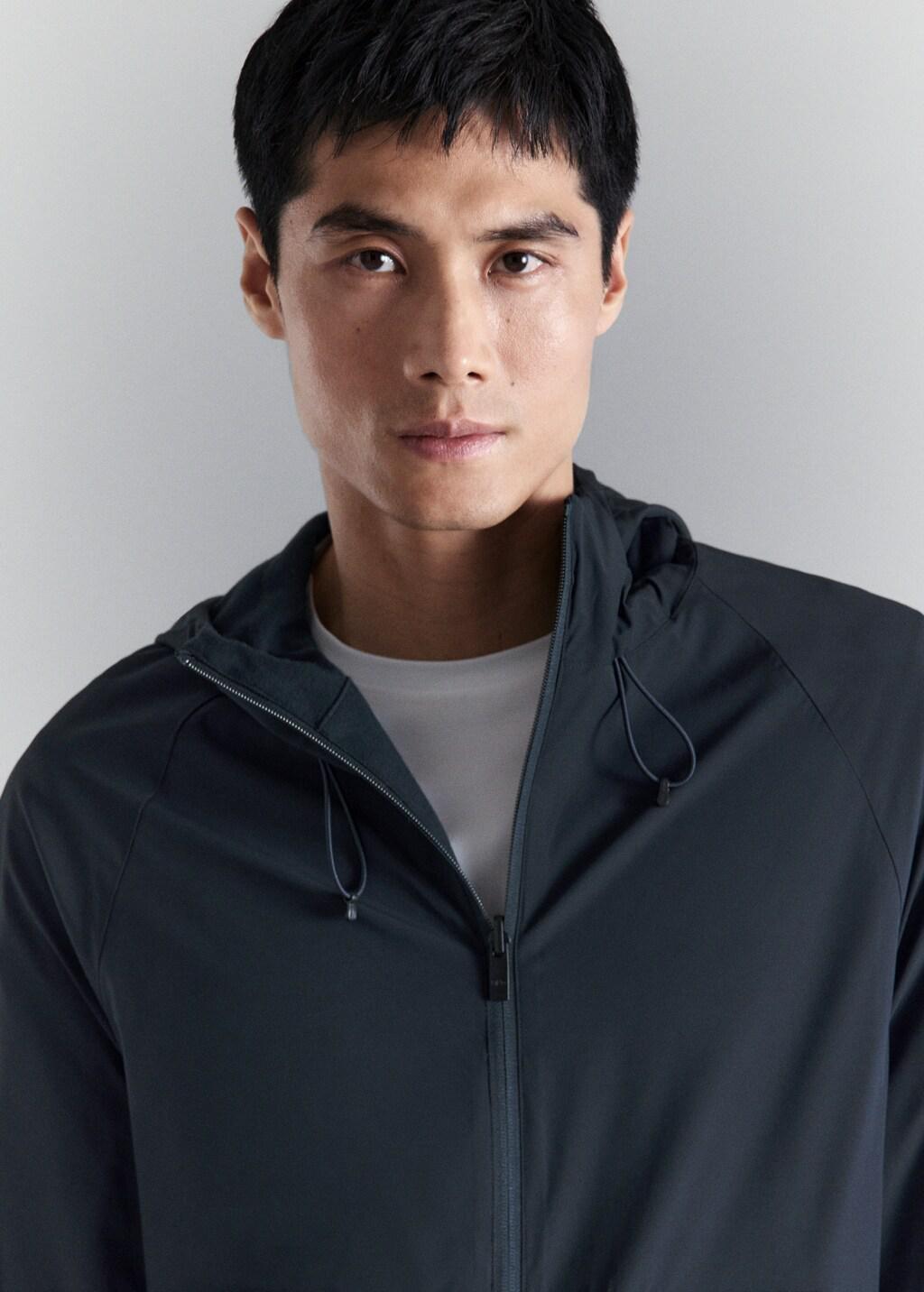 Navy Reversible Zip-Up Hoodie, Navy, large image number 4