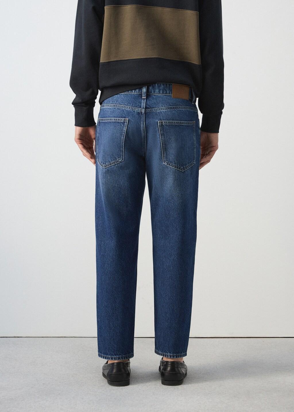 Blue Sammy Cropped Carrot-Fit Jeans, Open Blue, large image number 2