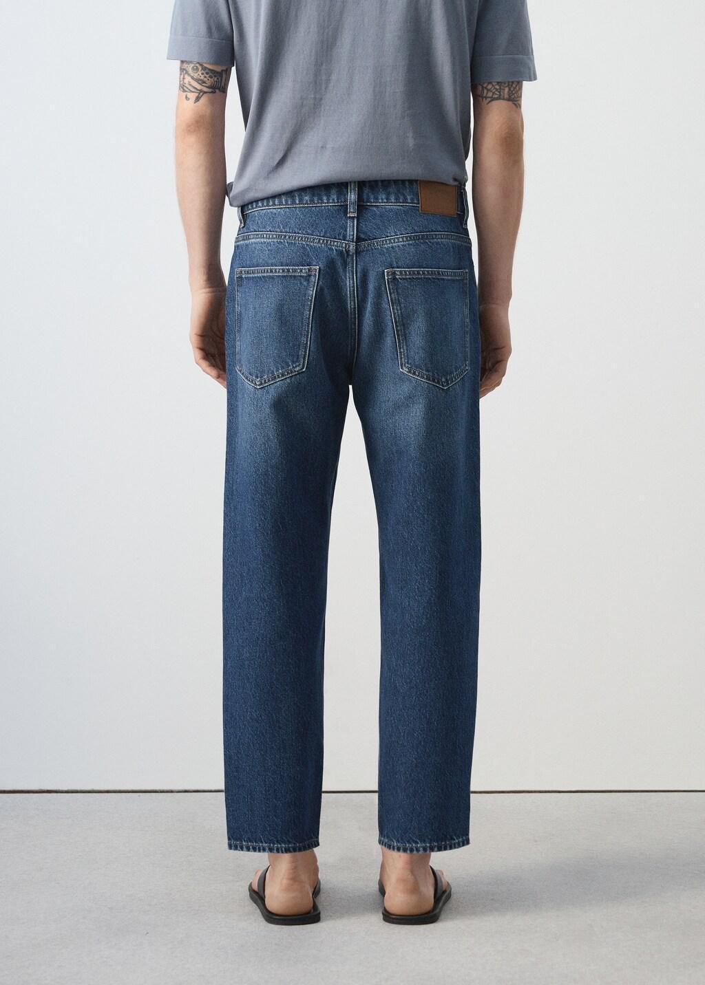 Blue Sammy Cropped Carrot-Fit Jeans, Open Blue, medium
