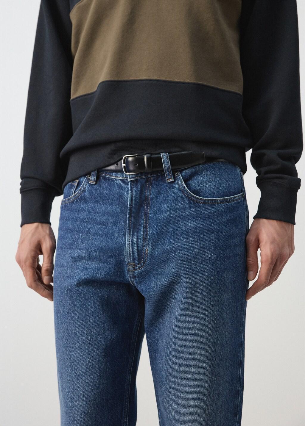 Blue Sammy Cropped Carrot-Fit Jeans, Open Blue, large image number 4