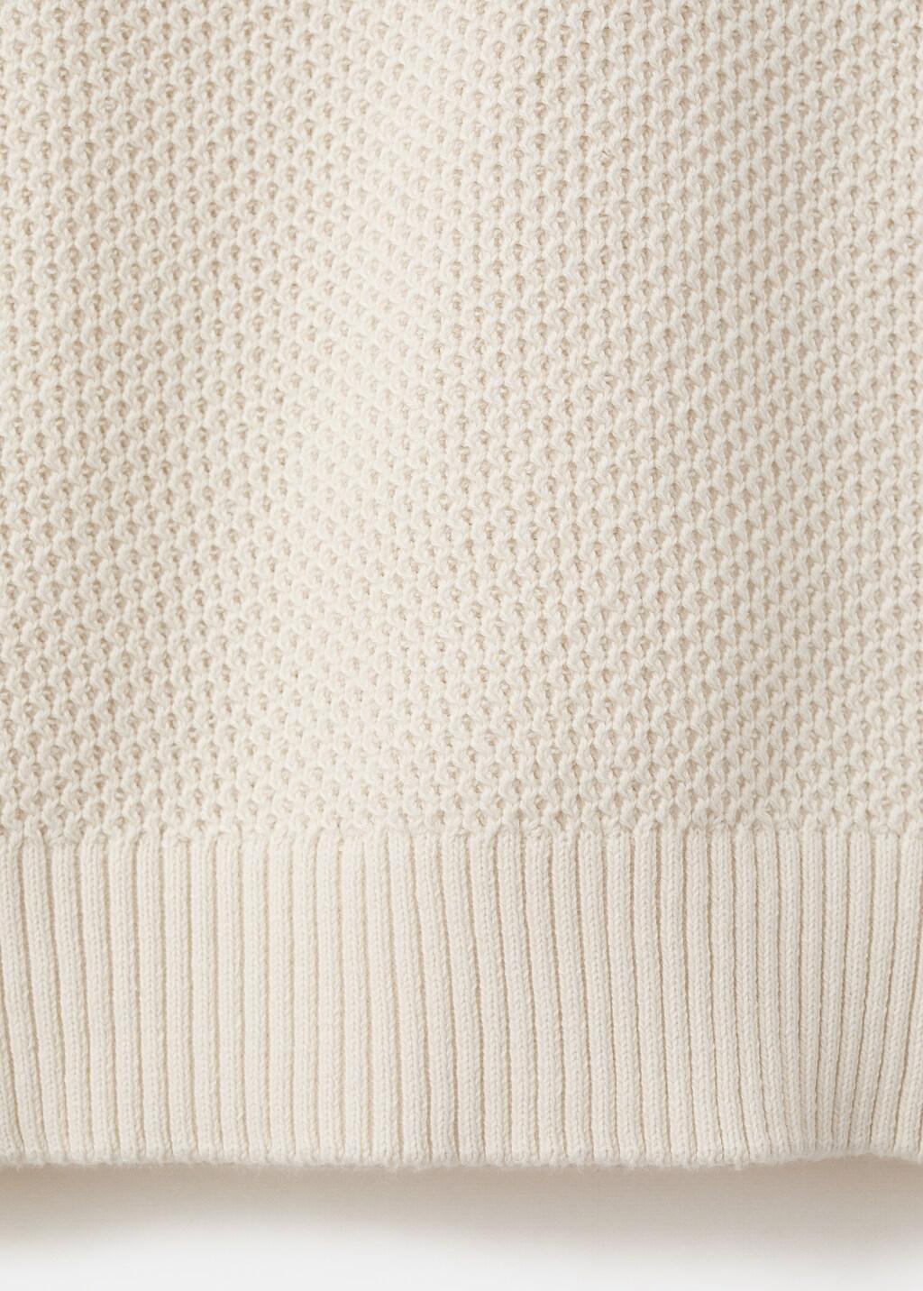 LIGHT BEIGE Microstructure knit gilet, Light Beige, large image number 6