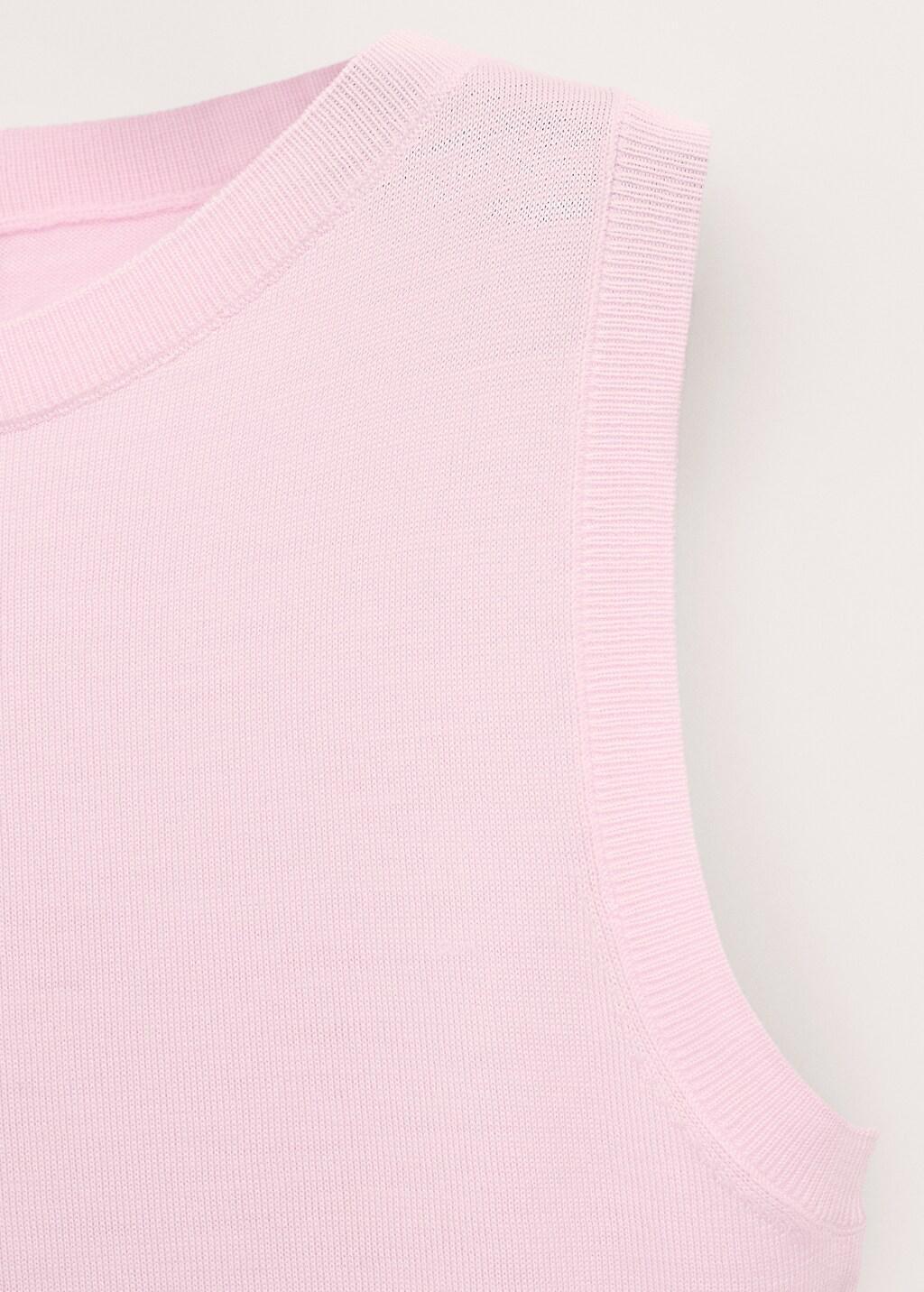 Pink Fitted Wool Top, 0201_85, large image number 1
