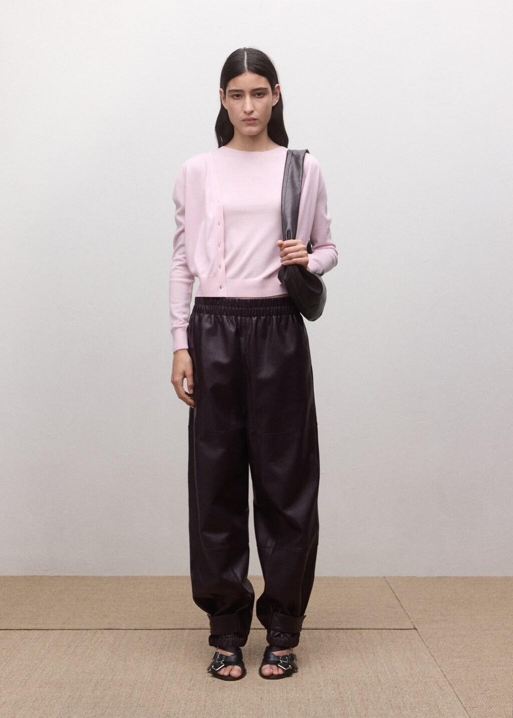 Pink Fitted Wool Top, 0201_85, large image number 6