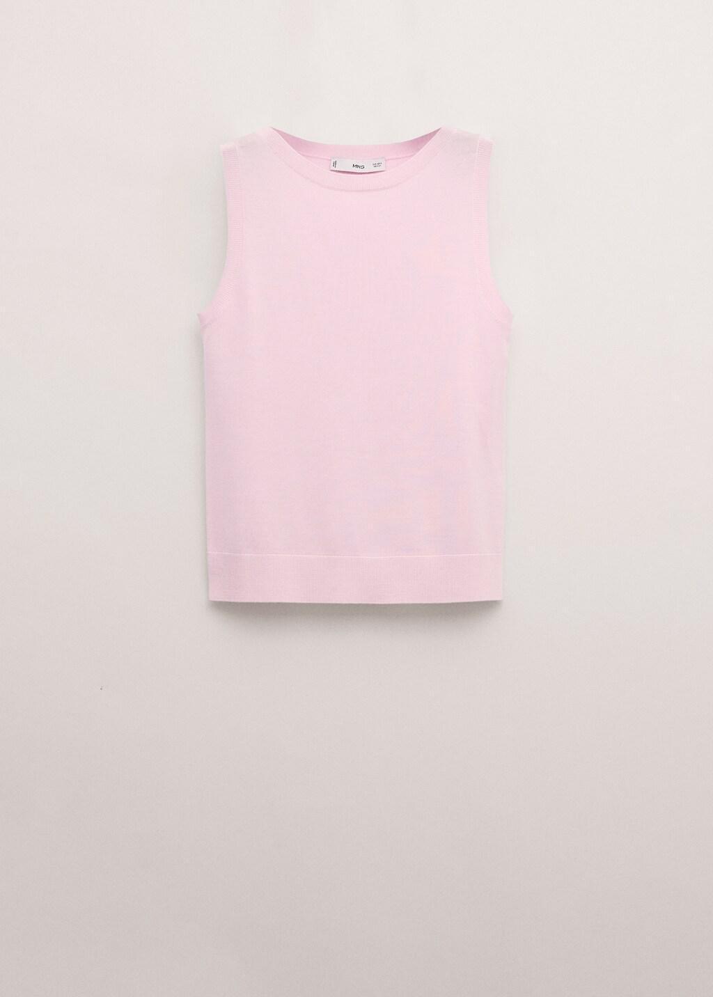 Pink Fitted Wool Top, 0201_85, large image number 8