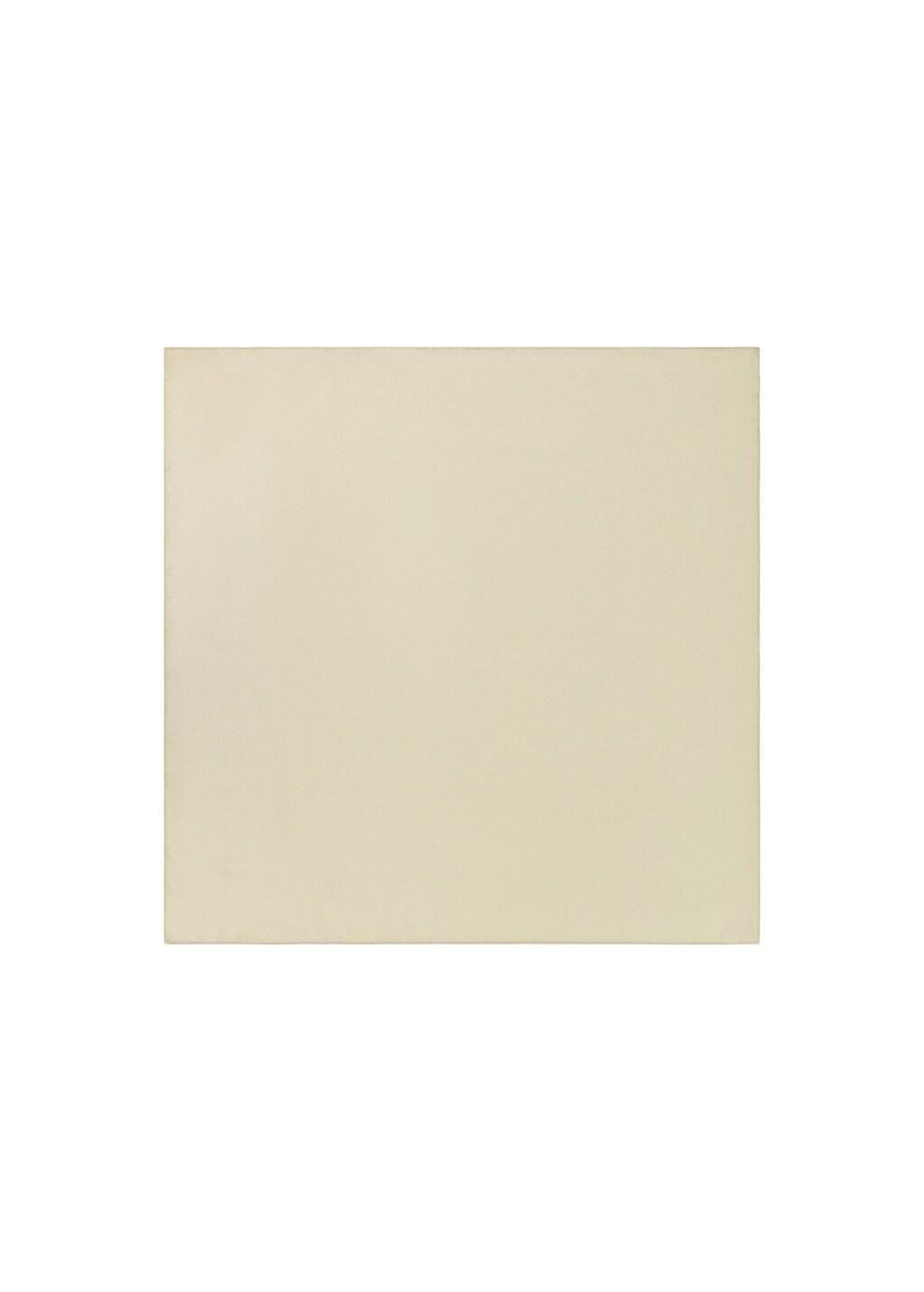 Beige Square Satin Handkerchief, 0201_05, large image number 3