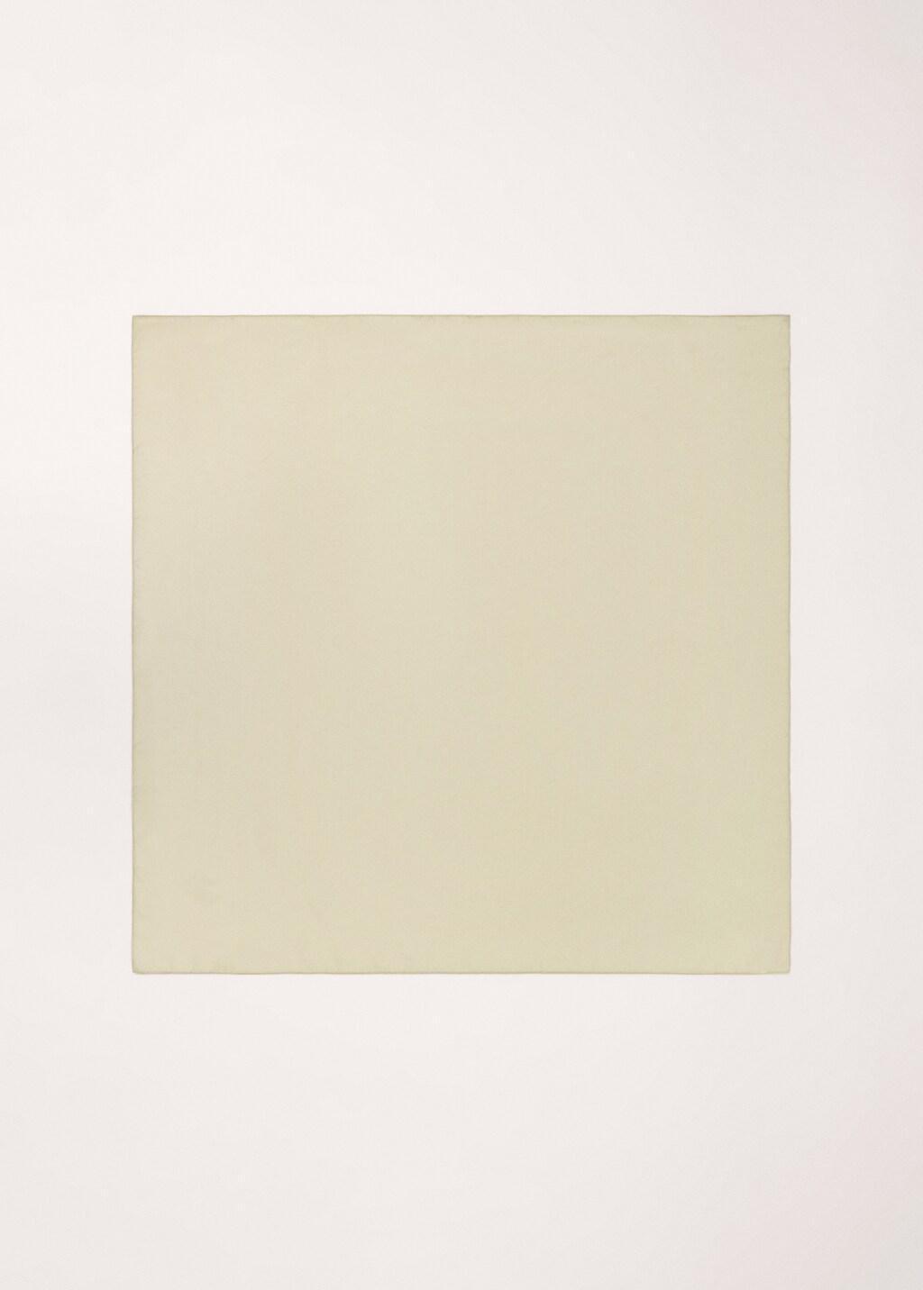 Beige Square Satin Handkerchief, 0201_05, large image number 4