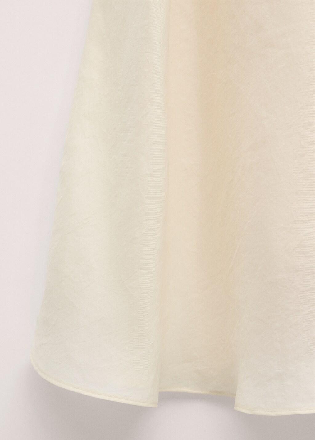 Beige Lyocell Dress With Scarf Detail, Light Beige, large image number 5