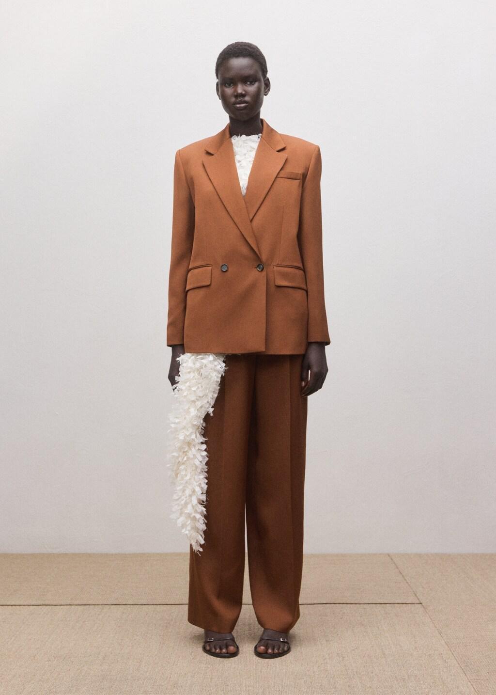 DARK BROWN Double-breasted suit jacket, Dark Brown, large image number 0