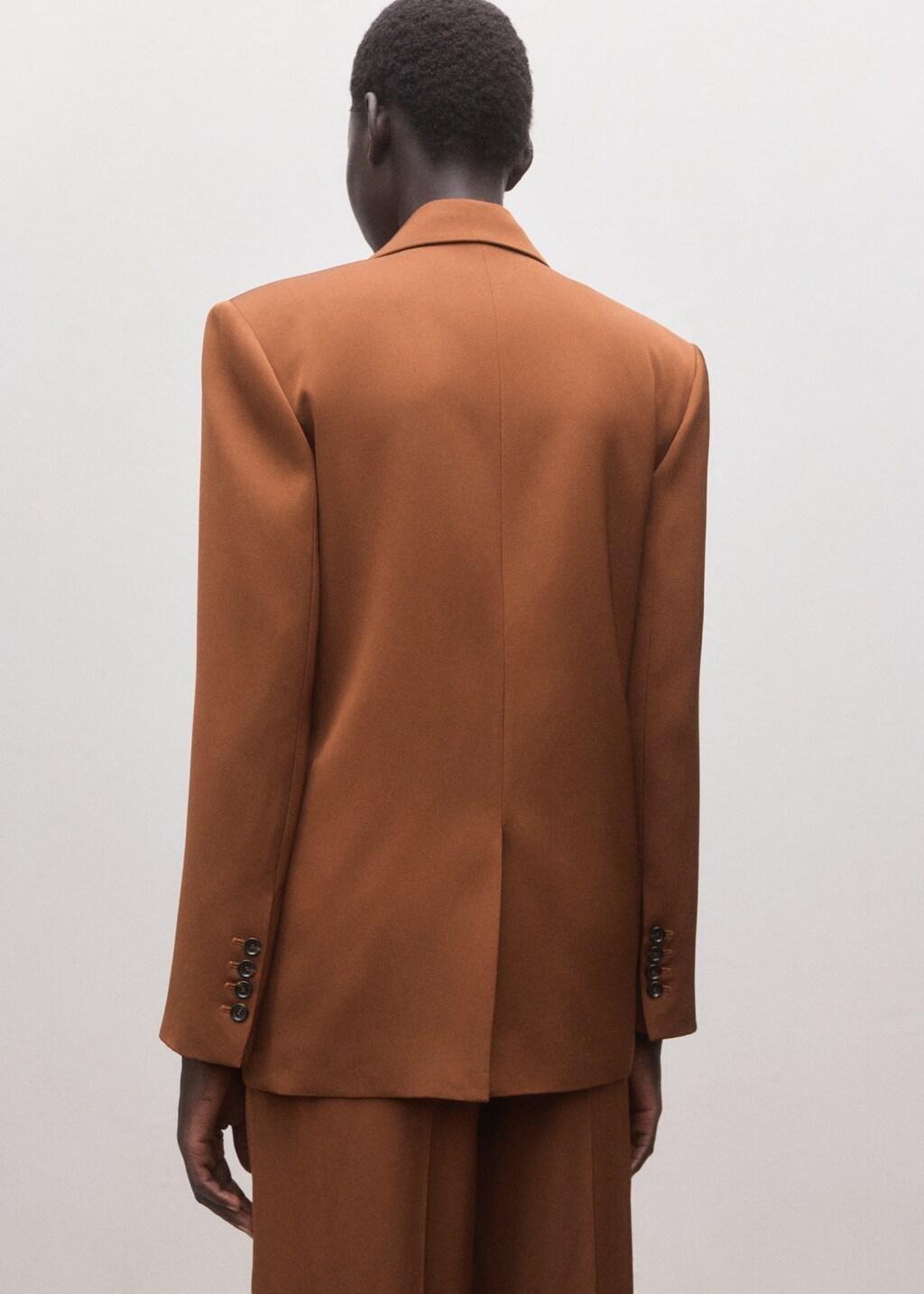 DARK BROWN Double-breasted suit jacket, Dark Brown, large image number 2