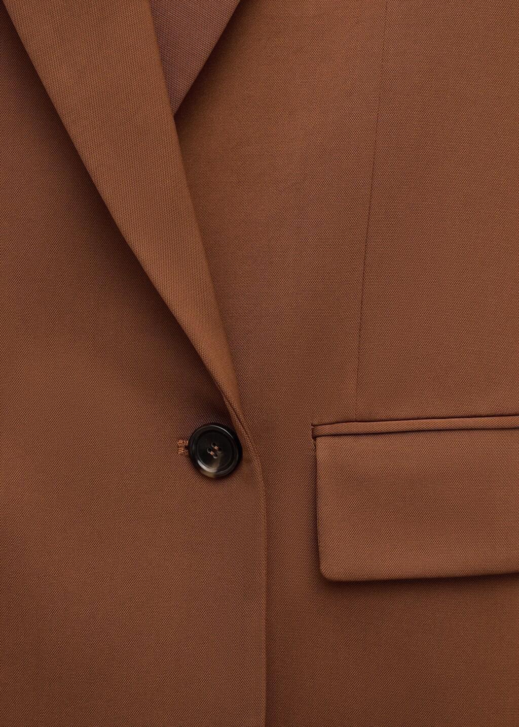 Orange Double-Breasted Suit Jacket, 0201_CG, large image number 5