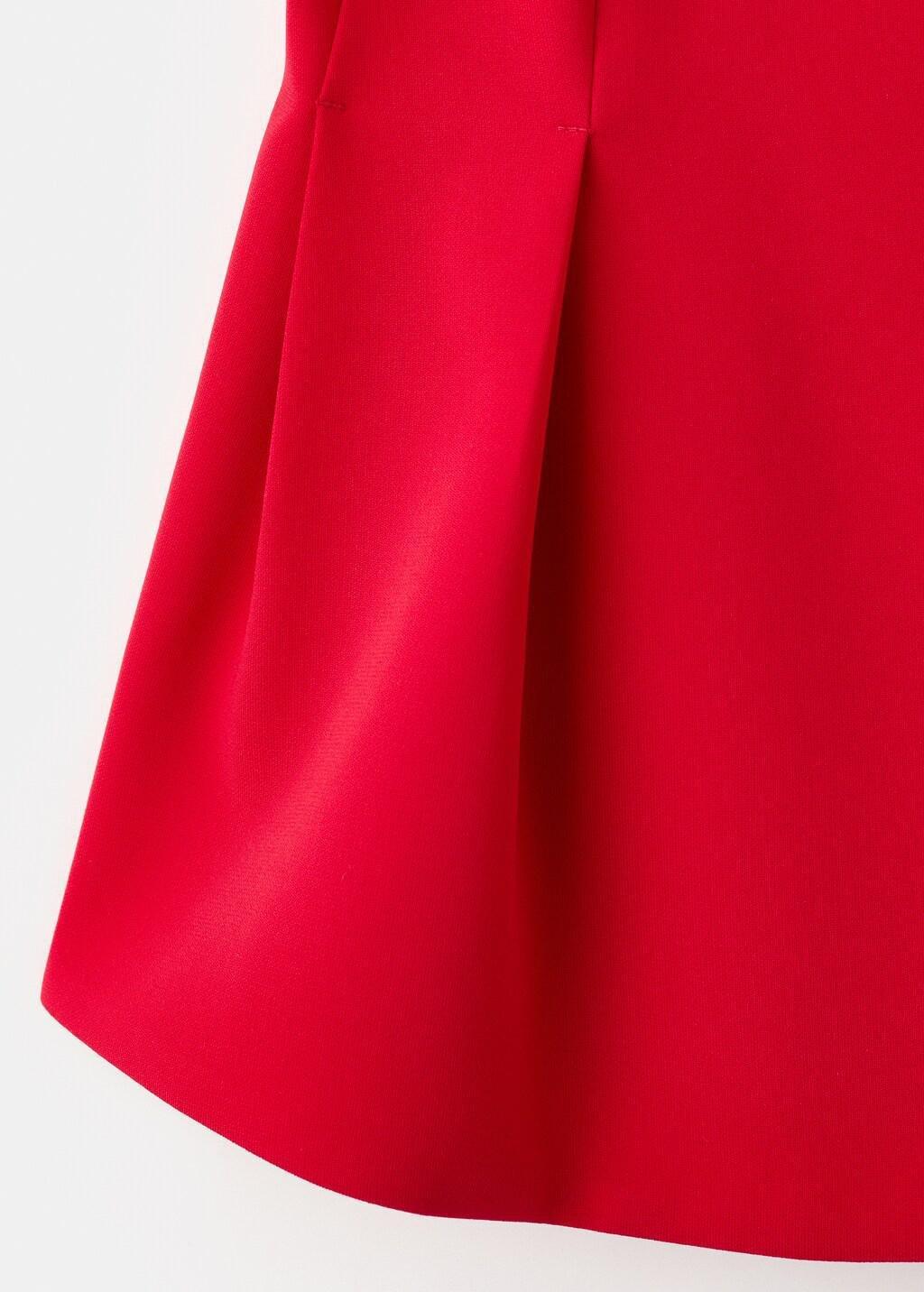 Red Peplum Top With Halter Neck, Red, large image number 4