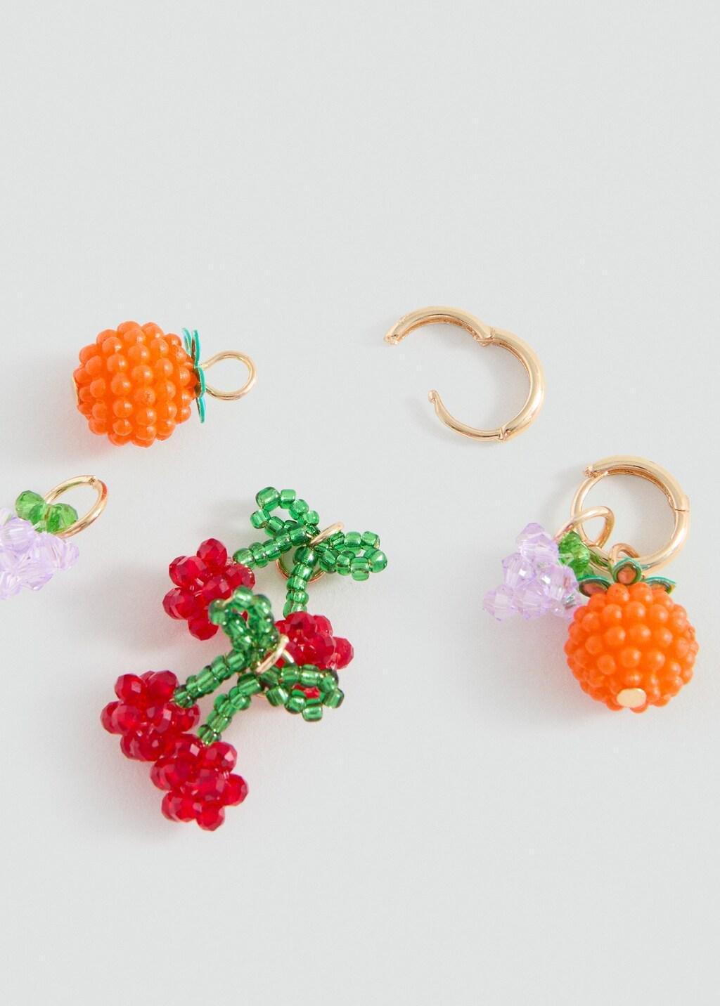 Gold Pack Of 3 Earrings, Kids Girl, Gold, large image number 0