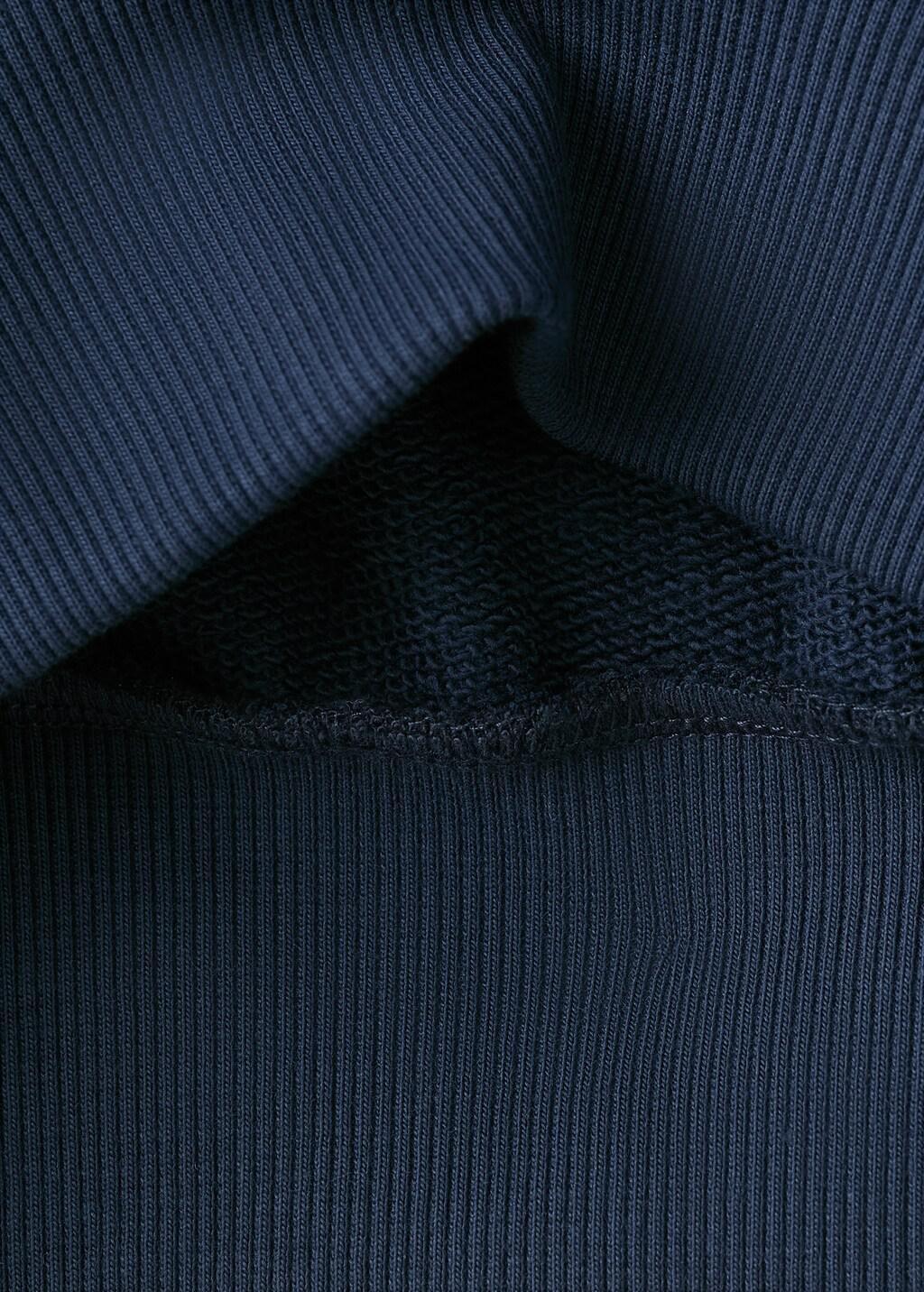 Navy Daisy Cotton Sweatshirt, Kids Girl, Navy, large image number 2