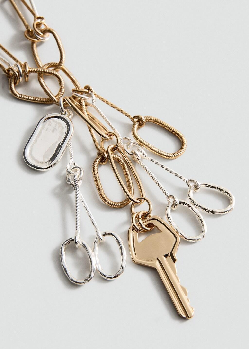 Gold Pendant Chain Necklace, Gold, large image number 0