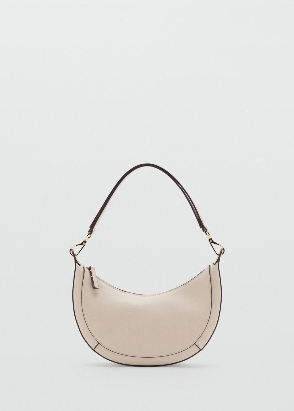 Ecru Oval Shoulder Bag, Natural White, large image number 3