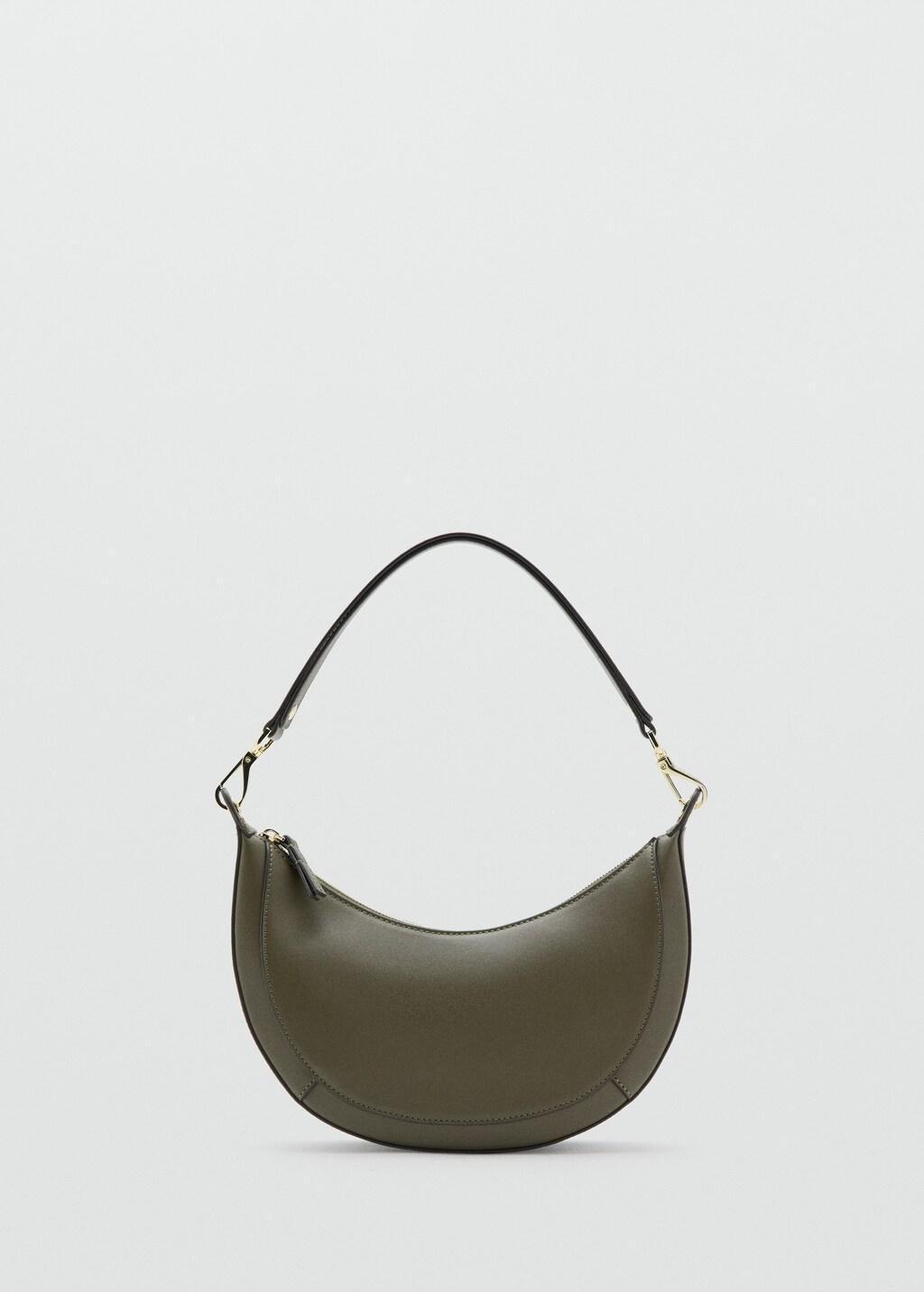 Khaki Oval Shoulder Bag, Beige - Khaki, large image number 3