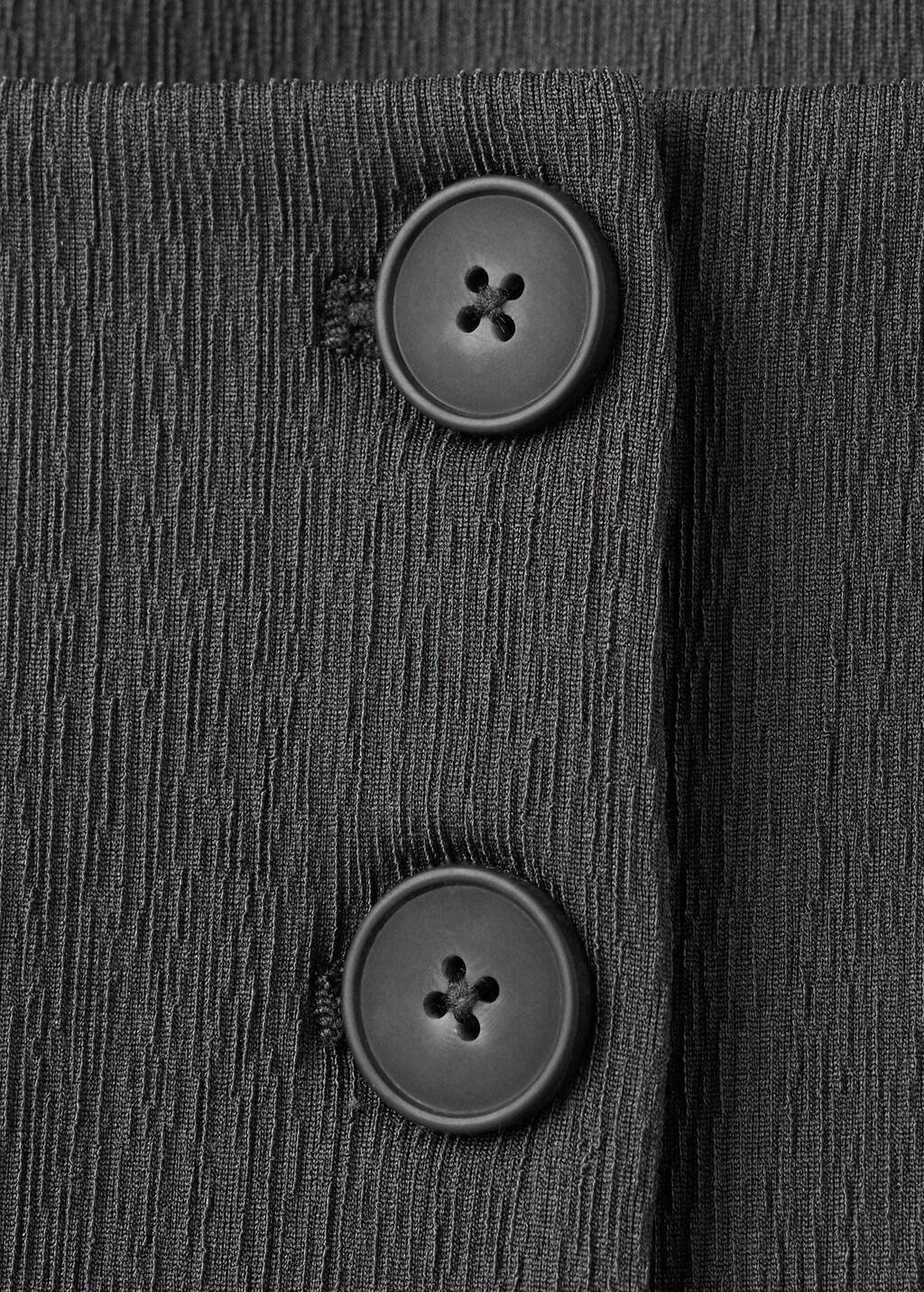 Grey Peplum Button Waistcoat, Grey, medium