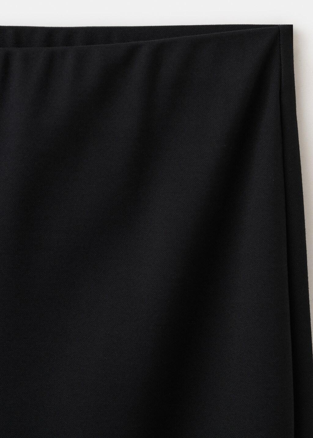 Black Straight-Fit Trousers With Elastic Waist, 0201_99, large image number 1