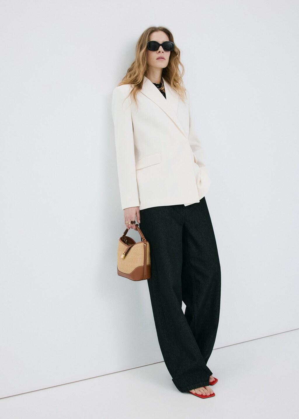 Black High-Rise Balloon Jeans, Black, large image number 0