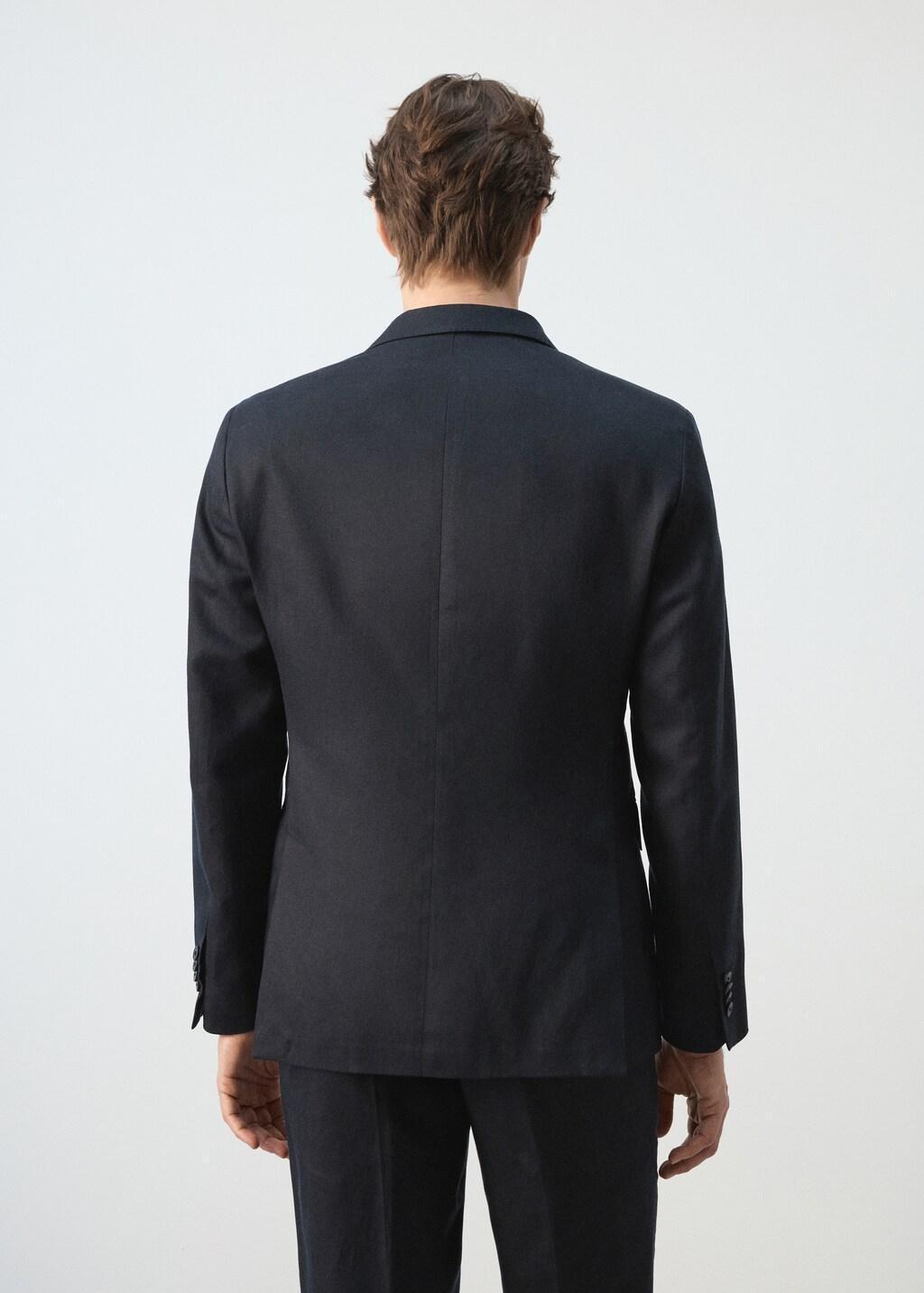 Navy Amalfi Slim Fit Suit Jacket, Navy, large image number 2