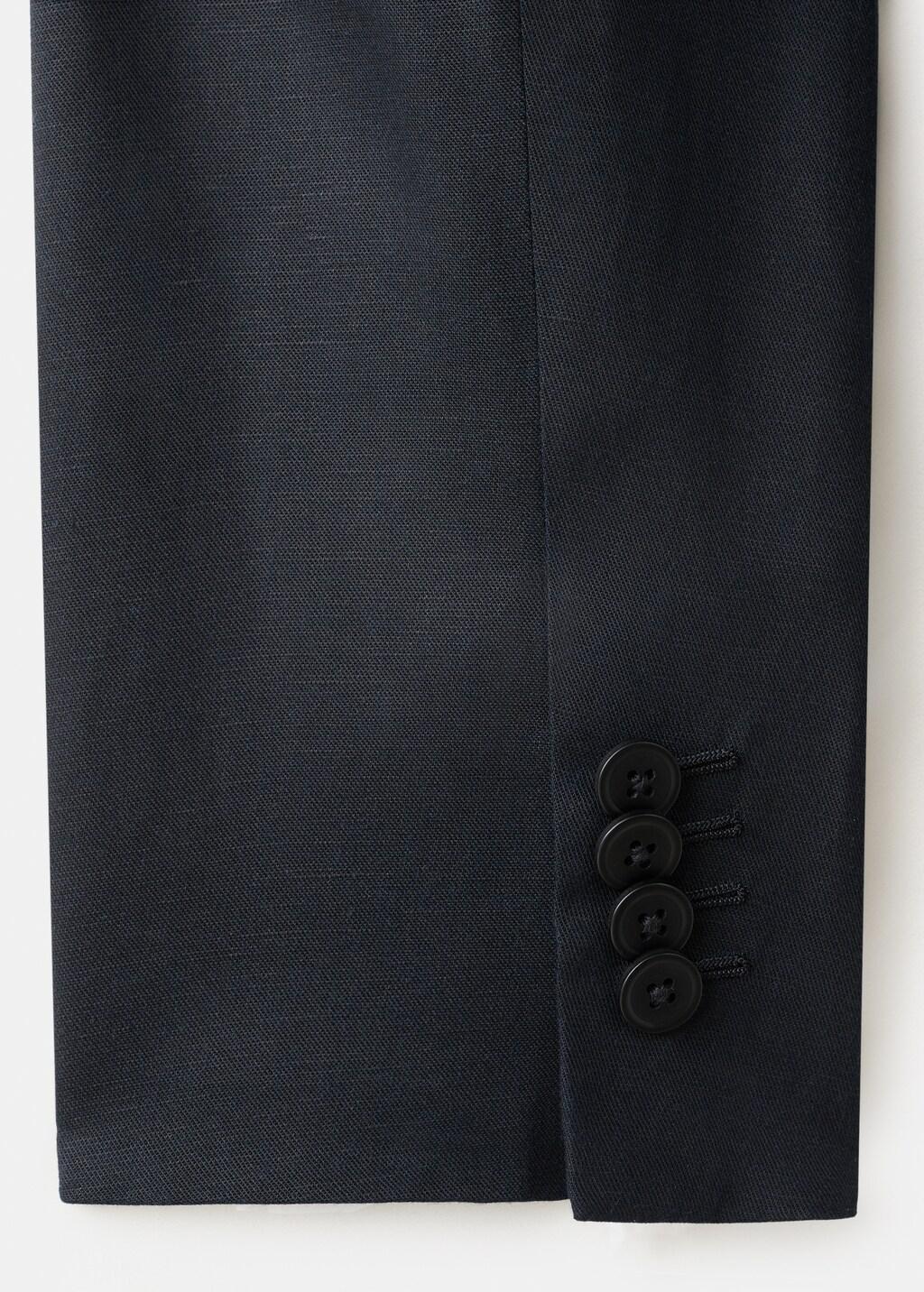 Navy Amalfi Slim Fit Suit Jacket, Navy, large image number 5