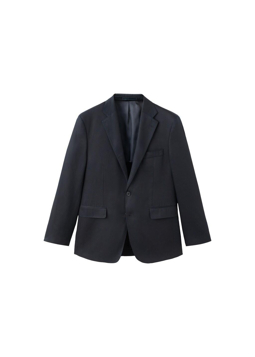 Navy Amalfi Slim Fit Suit Jacket, Navy, large image number 8