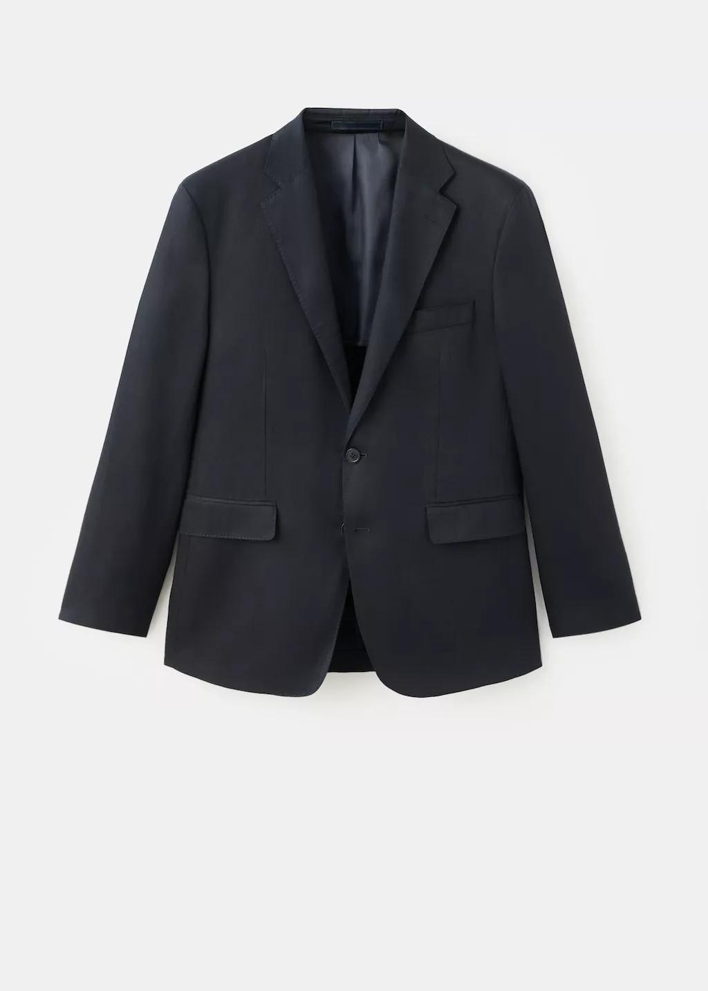 Navy Amalfi Slim Fit Suit Jacket, Navy, large image number 9
