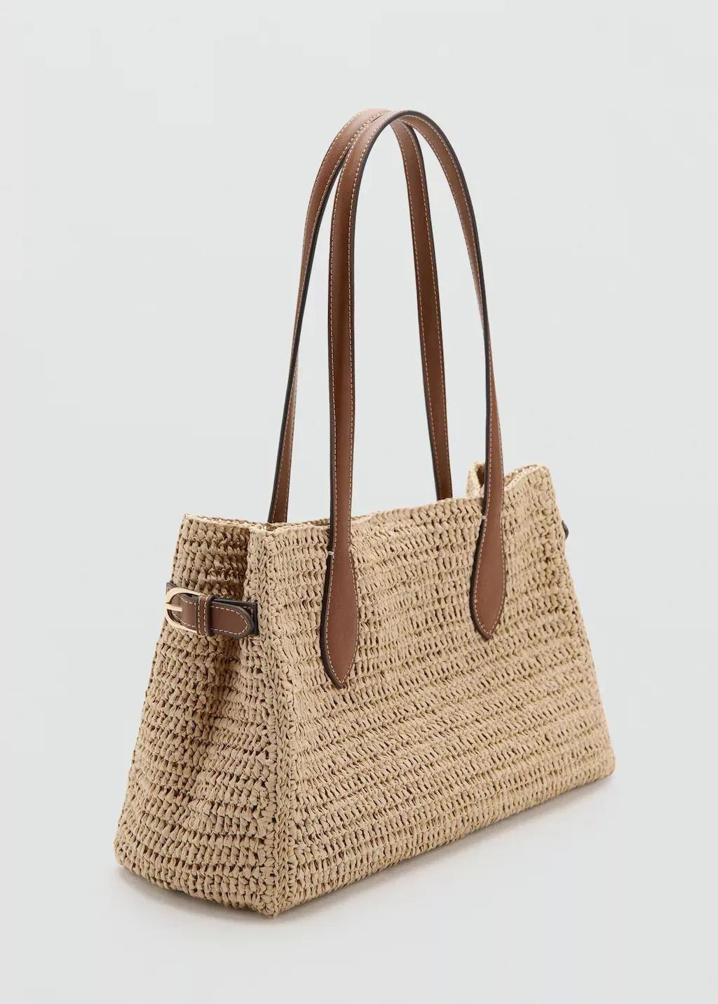 Brown Natural Fibre City Bag, 0201_CU, large image number 1