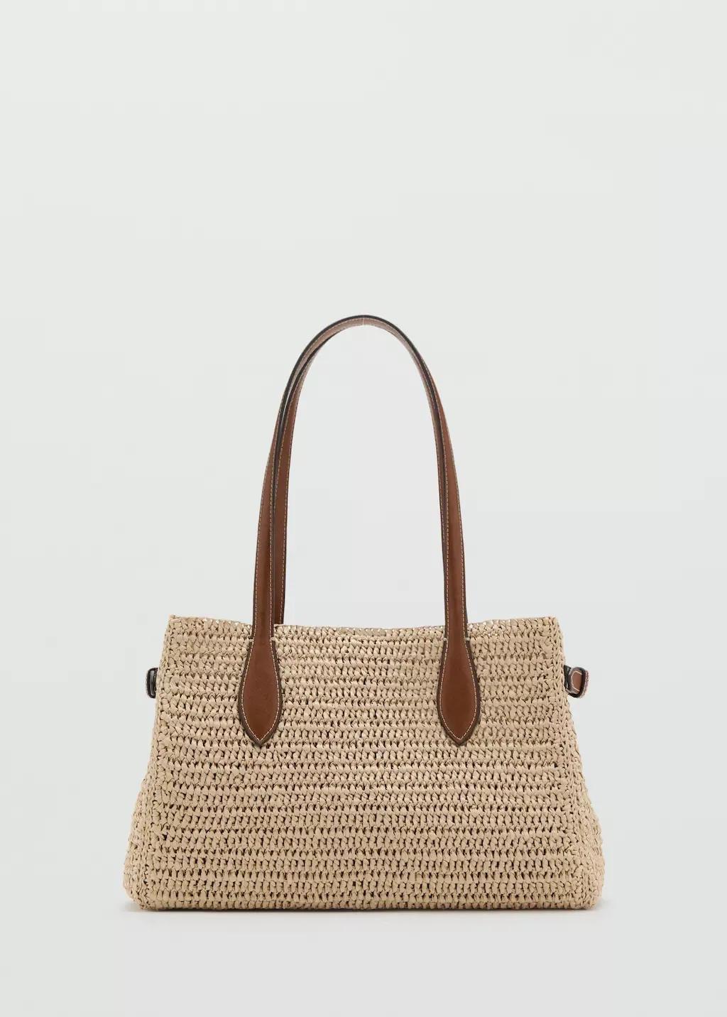Brown Natural Fibre City Bag, 0201_CU, large image number 5