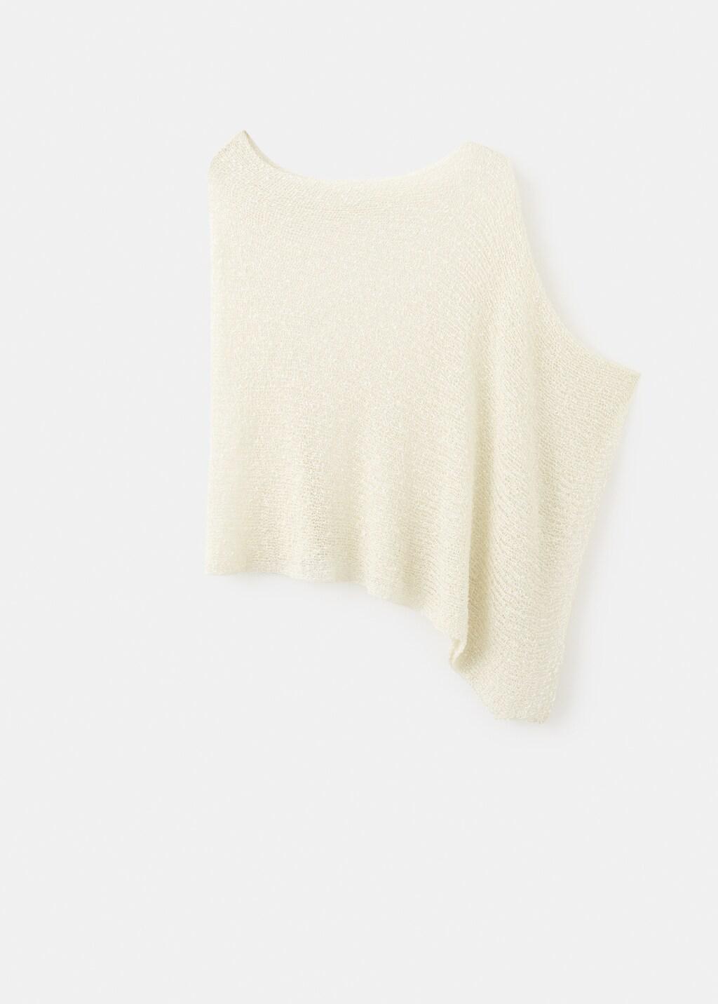 Beige Asymmetric Cape, 0201_05, large image number 4