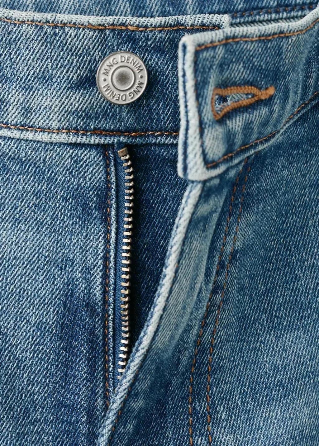 Blue Slim-Fit Denim Bermuda Shorts, Open Blue, large image number 1