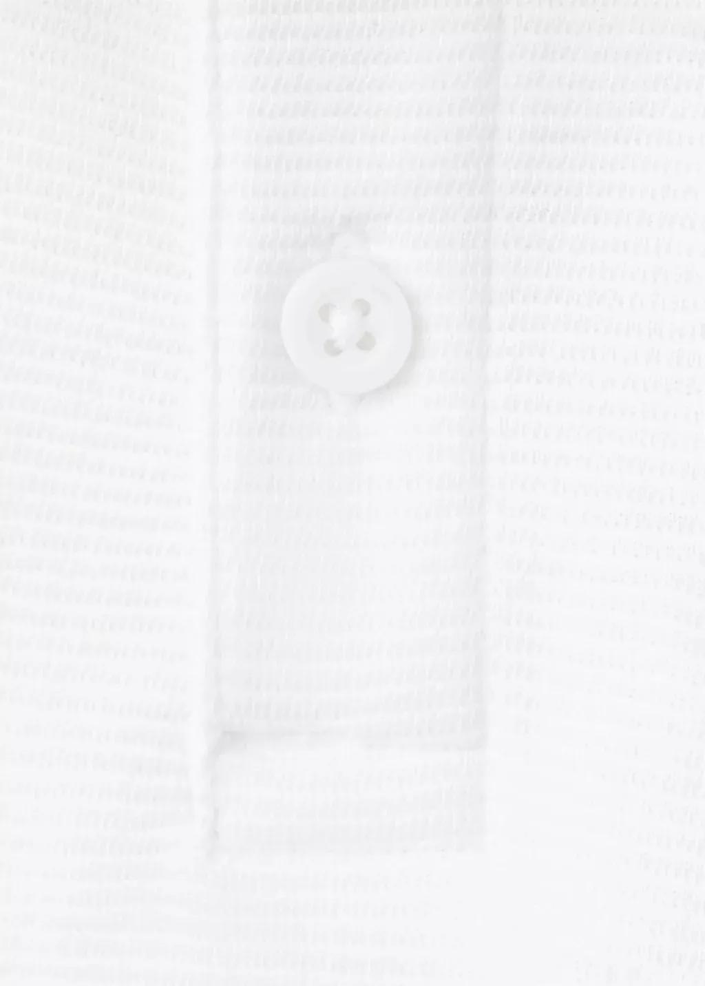 White Ribbed Cotton Polo Shirt, Kids Boy, 0201_01, large image number 3