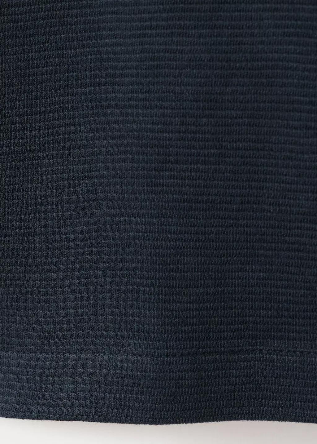 Navy Ribbed Cotton Polo Shirt, Kids Boy, Navy, large image number 3